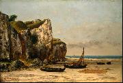 Gustave Courbet Beach in Normandy oil painting artist
